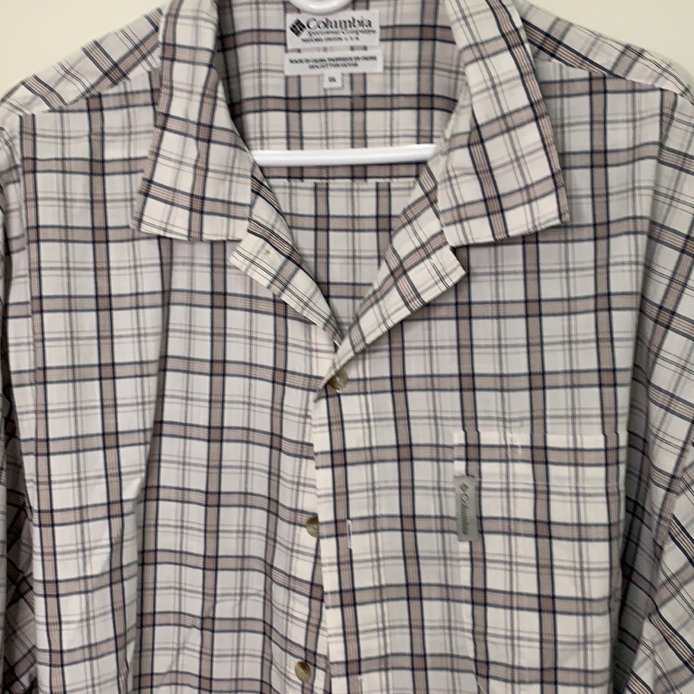 Columbia Men 100% Button Down Shirt Size XXL